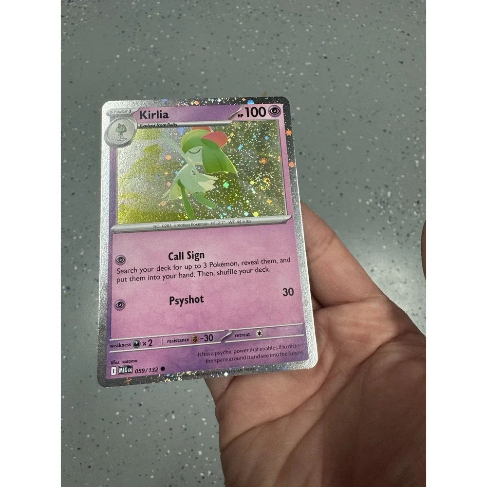 Kirlia (Cosmos Holo) FART SWIRL 🌀059/132 Pokemon Cards Near Mint